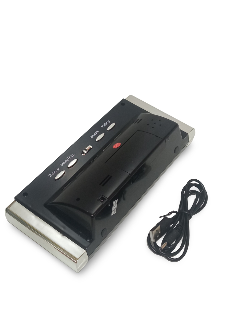 Часы VST-731S-1 C`/влажность, красное свечение USB питание