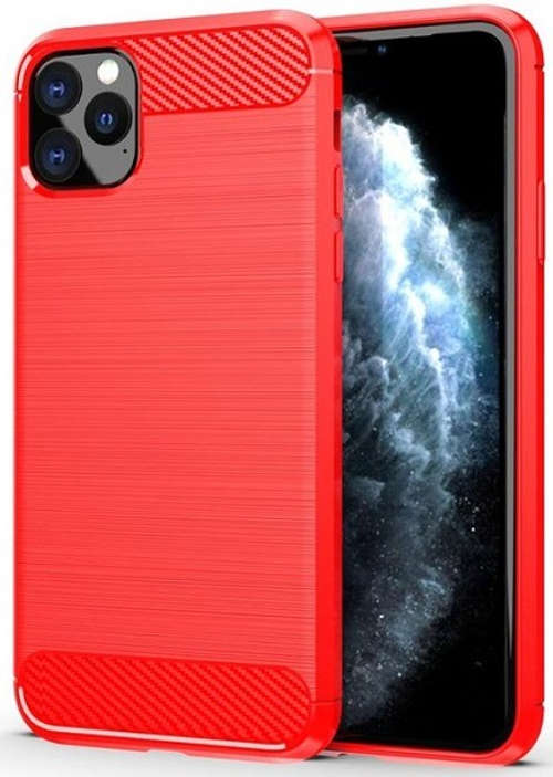 Чехол для iPhone 11 Pro цвет Red (красный), серия Carbon от Caseport