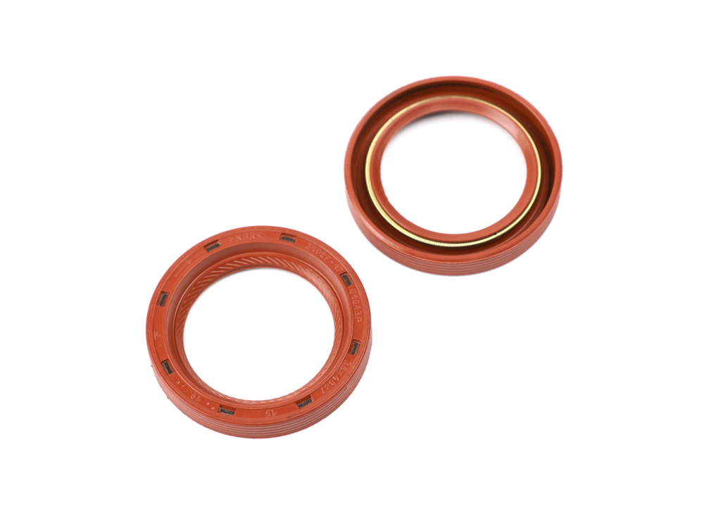 Сальник 35х48х7 а/м ГАЗ 3110,3302,2217,ГАЗель Next первичного вала КПП (красный с пружиной/NBR) Резинотехника г. Балаково ( ОЕ Р31029-1701043Р к.(NBR) )