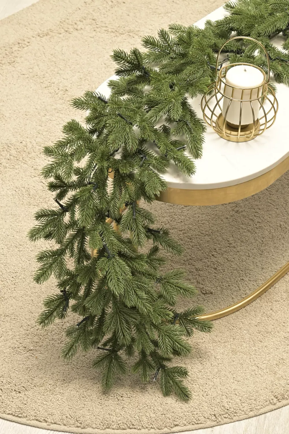 Хвойная гирлянда «Чарующая» Литая хвоя