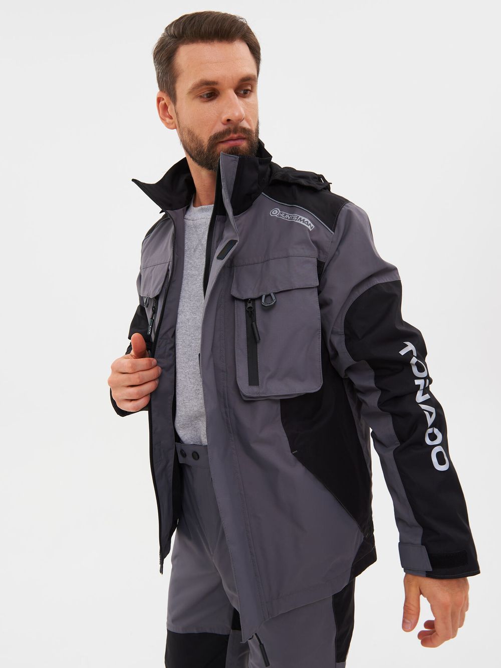 Костюм демисезонный Торнадо ткань Breathable цвет Серый