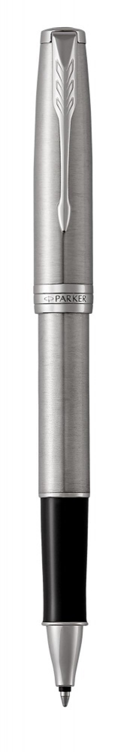 Ручка роллер Parker Sonnet  Stainless Steel CT, стержень: F, цвет чернил: black, в подарочной упаковке