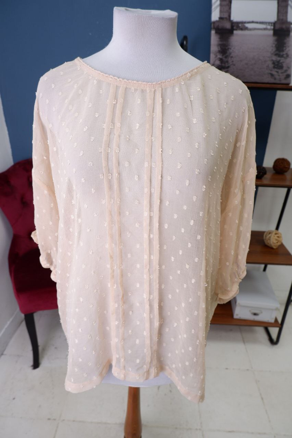 Блузка Cream прозрачная 46 размер