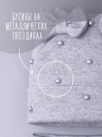 Шапка для девочки на осень с ушками и снуд