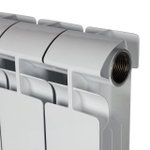 Радиатор биметаллический STOUT Alpha 350 - 4 секции (подключение боковое, цвет белый)