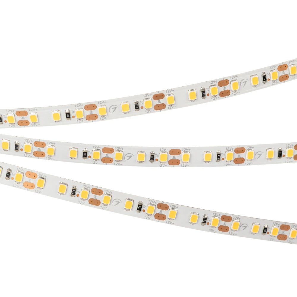 Светодиодная лента RT-A120-8mm 12V Day4000 (9.6 W/m, IP20, 2835, 5m) (Arlight, Открытый) 012341(2)