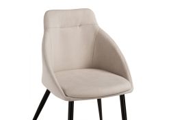 Стул на металлокаркасе Фусе бежевый / черный