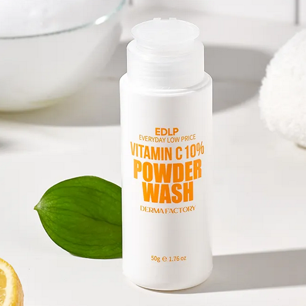 Энзимная пудра для умывания с 10% Витамином С Derma Factory EDLP Vitamin C 10% Powder Wash, 50г