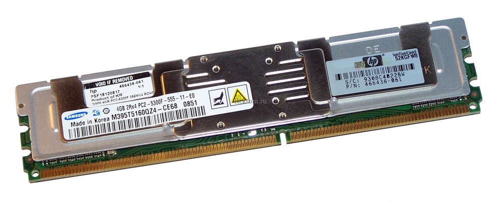 Оперативная память HP 8GB DDR3 SDRAM MT36JSF1G72PZ