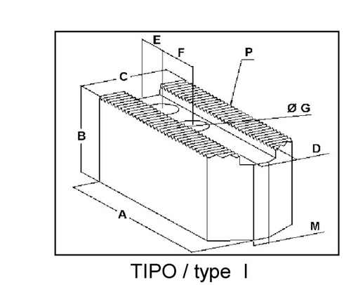 Кулачки мягкие 10.22.04/A ( 1 шт) паз 14 мм. 1/16"x90° для патрона ф200 SMW-AUTOBLOK