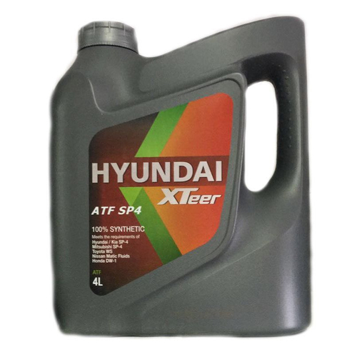 Масло трансмиссионное синтетическое HYUNDAI XTeer ATF SP- 4 4л