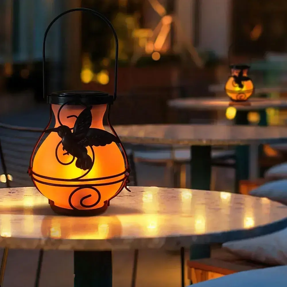 фонарики садовые на солнечных батареях подвесной Колибри-дизайн Солнечный уличный фонарь, 1 шт