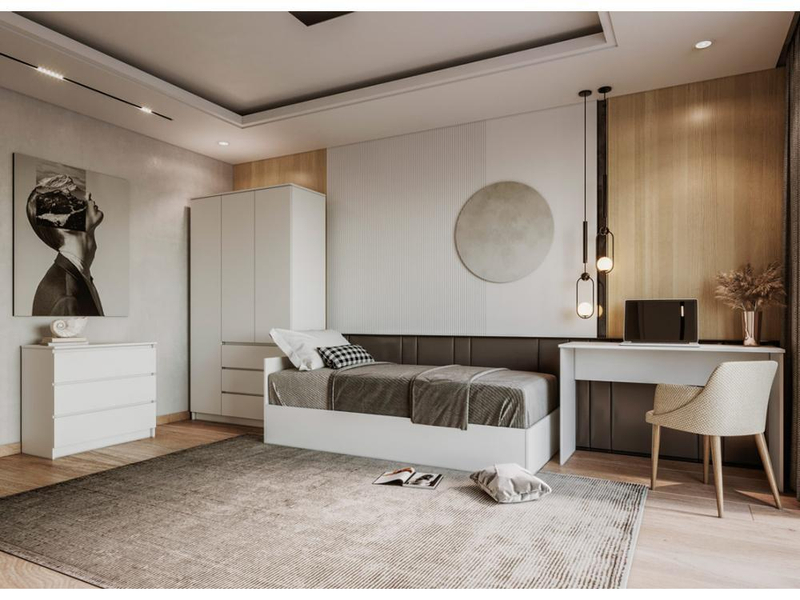 Кровать односпальная 900х2000 лдсп, латы