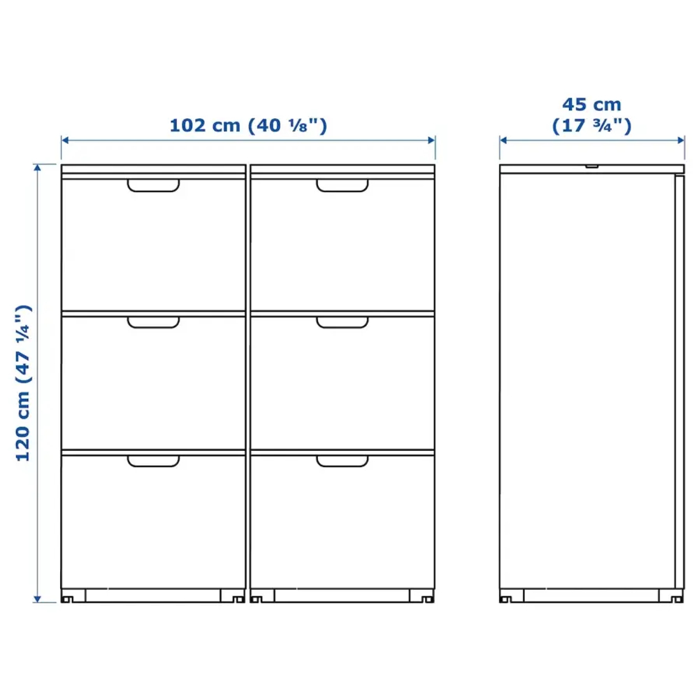 Комбинация с ящиками - IKEA GALANT/ГАЛАНТ ИКЕА, 120х45х102 см, черный