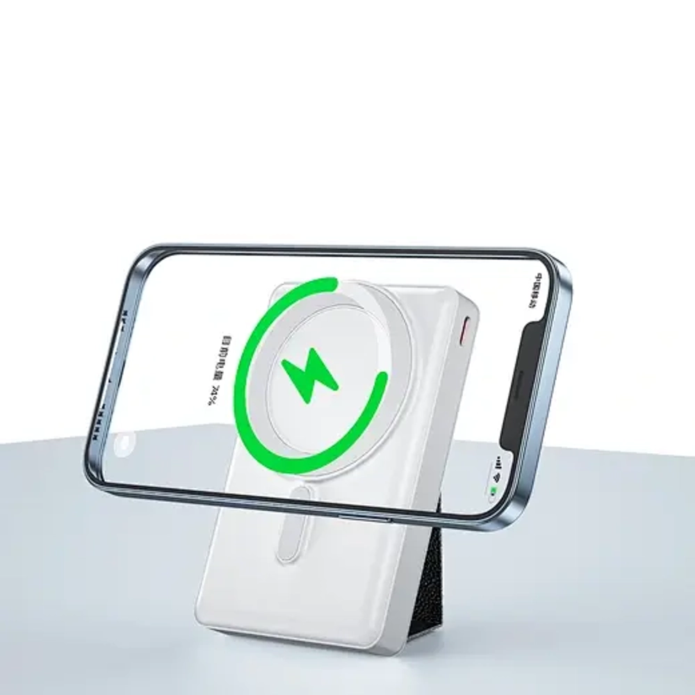 Внешний АКБ WiWU Magnetic,JC-20 10000mAh, MagSafe+подставка