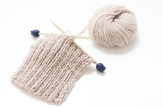 Наконечники для спиц и лески "amicolle" тюльпан 2*4,5мм (голубой)