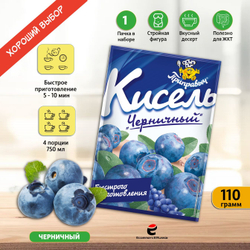 Кисель быстрого приготовления Приправыч Черника, 110 гр. 1 шт.