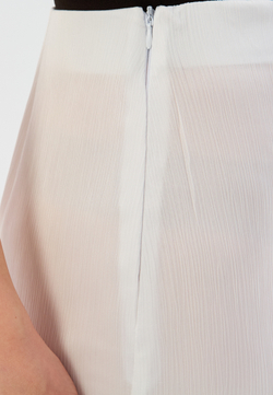 Брюки жатка летние на резинке белые