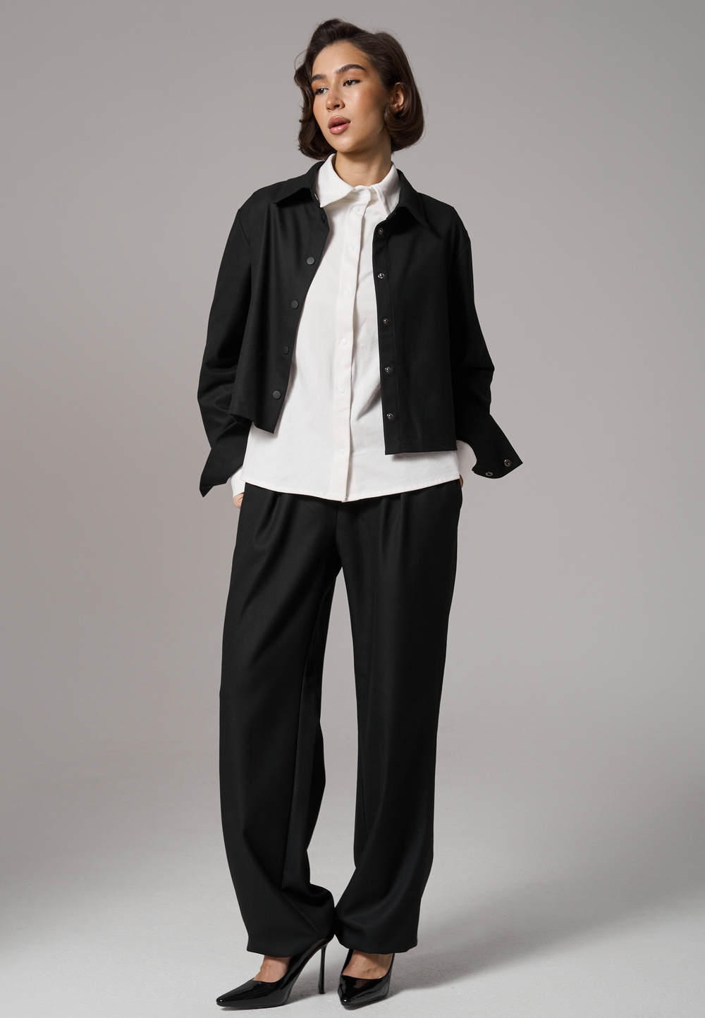 Рубашка трикотажная молочная