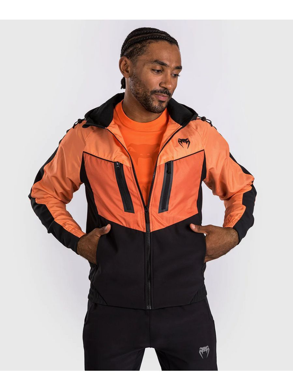 Ветровка спортивная Venum Laser 3.0 Black/Orange