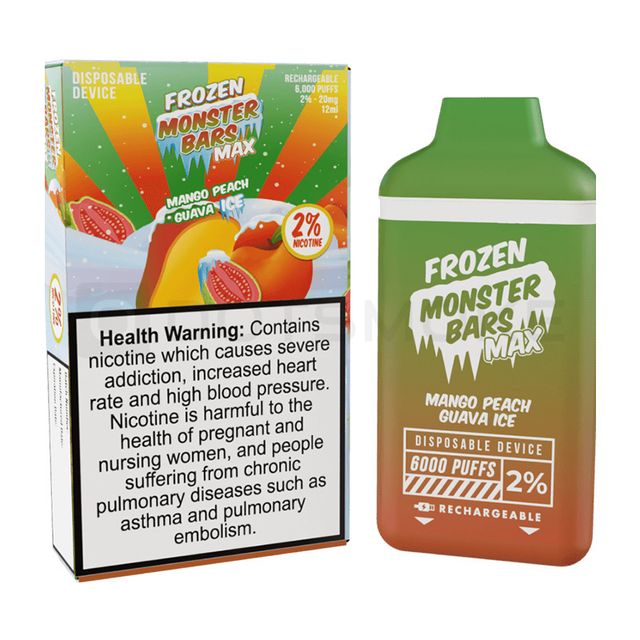 Одноразовый Pod Monster Bars MAX - Mango Peach Guava Ice (6000 затяжек)