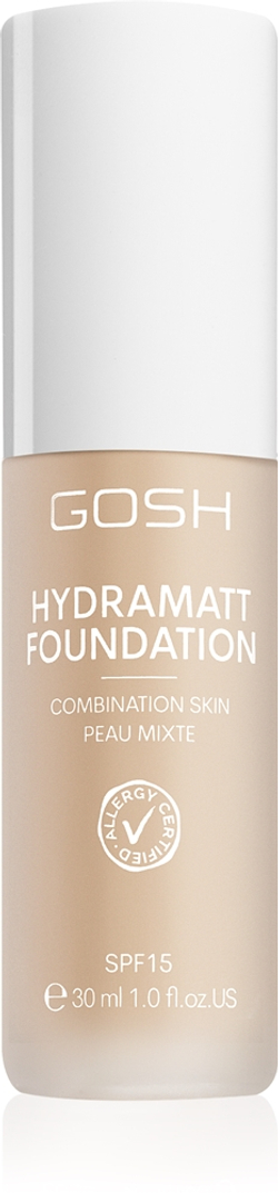 Gosh Hydramatt - Легкий увлажняющий тональный крем с матовым финишем оттенок 004R Light, 30 ml