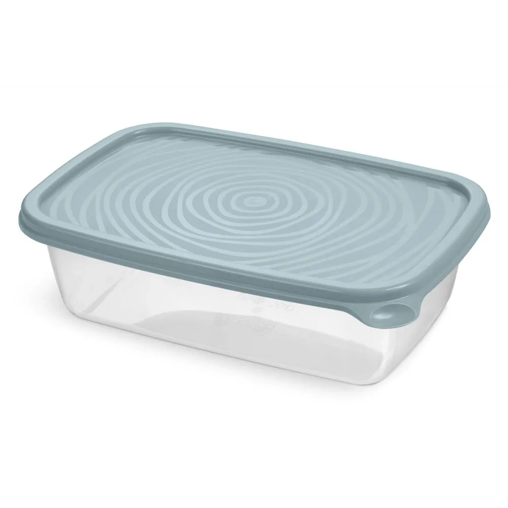 Контейнер прямоугольный Романо 0,9л серо-голубой С851СГОЛ