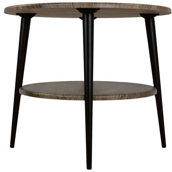 Стол журнальный BeautyStyle 29 дуб крымский состаренный/эбеновое дерево