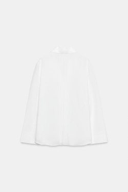 ZARA РУБАШКА С ПУГОВИЦАМИ — ZW COLLECTION, БЕЛЫЙ