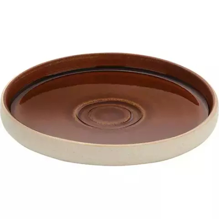 Тарелка «Нара» мелкая керамика D=15см коричнев