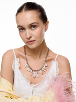 Колье "Pearl cluster" Silver