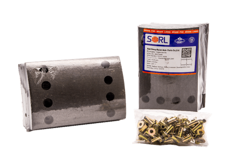 Накладка тормозная, к-т 8шт+заклепки 64шт 300x200 STD SAF (19515) SORL