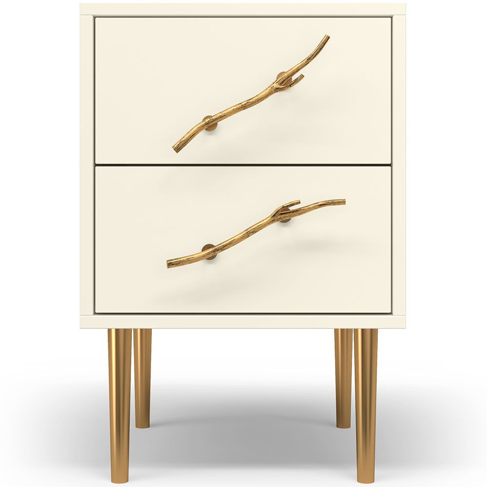 Тумба Арт Колор matte Стайл Голд Кремовый белый матовый