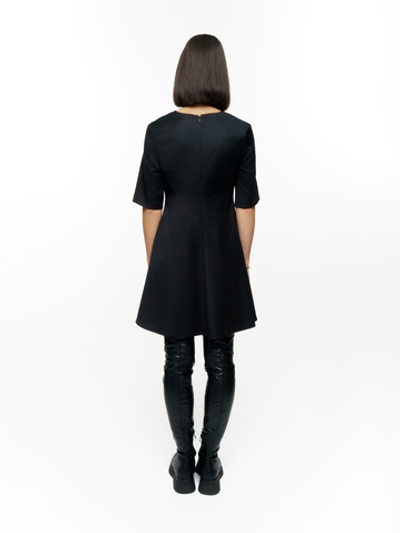 Платье мини из шерсти