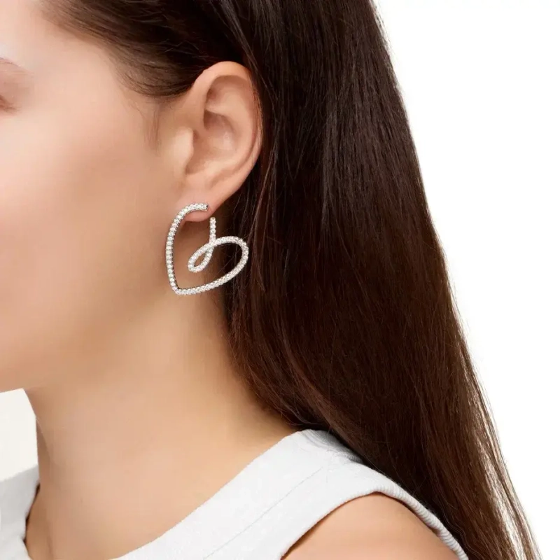 Серьги Сердце Амур