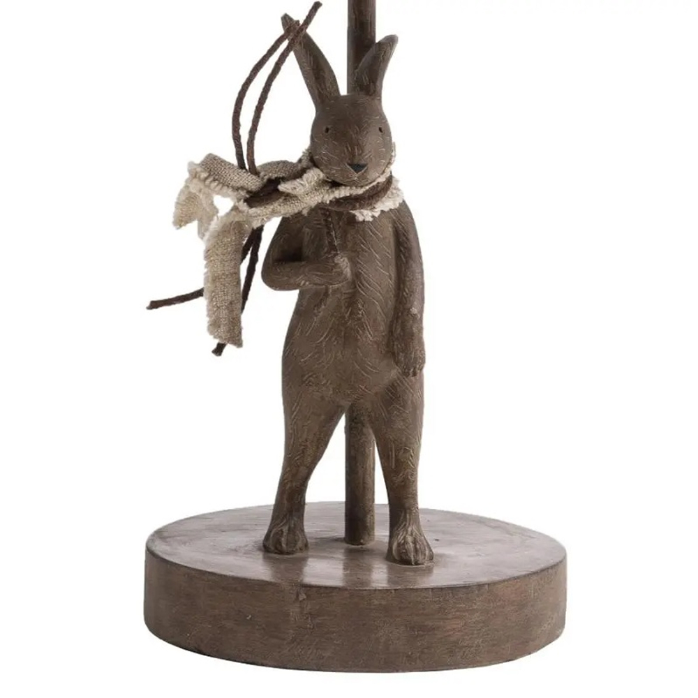 Лампа настольная "Кролик" 23x23x42см Полистоун