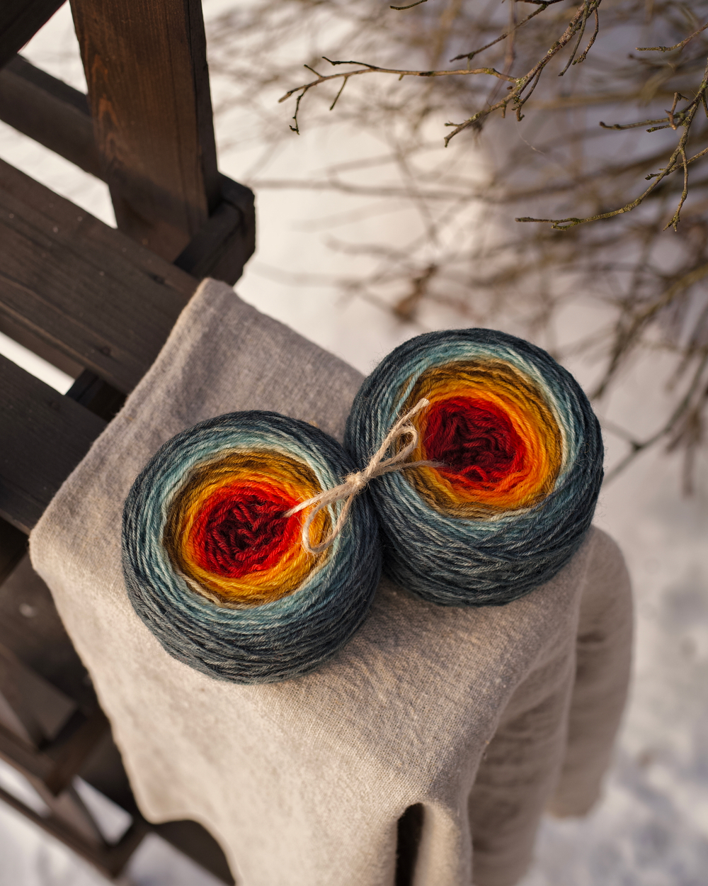 Градиент "Осень в горах" 80 г шерсть