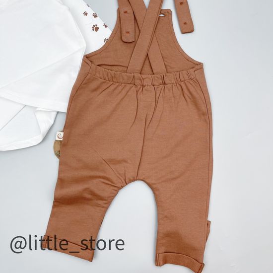 Комбинезон со свитшотом "Лапки" Шоколад