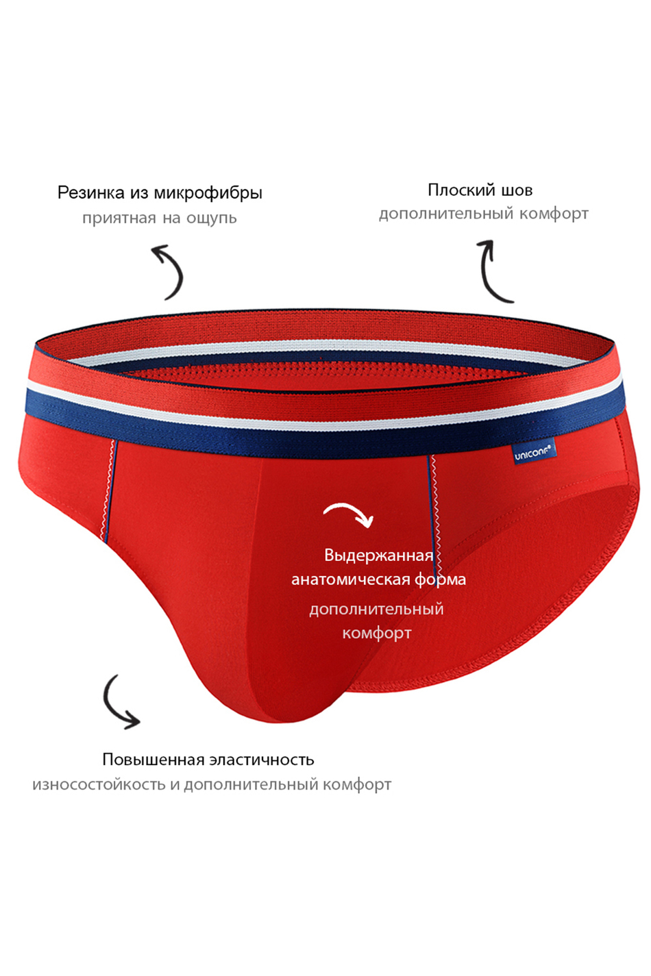 Мужские трусы NB48 Красный