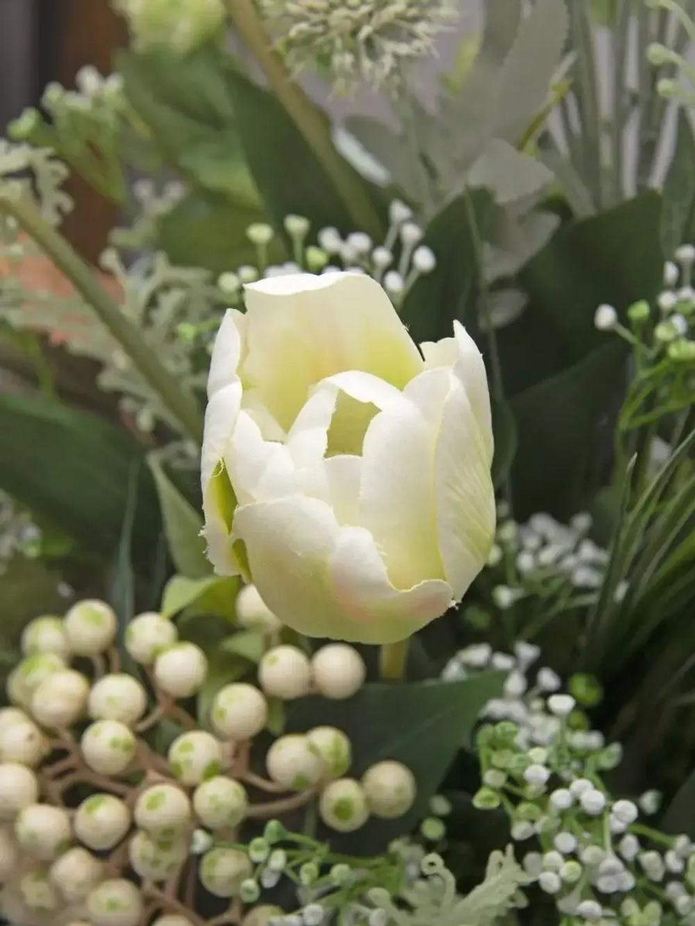 Композиция в ящике "Гортензия"