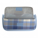 Пенал - косметичка Alingar, ПВХ, молния, боковой карман, 90 х 210 мм, "Good Taste", голубой, белый мишка