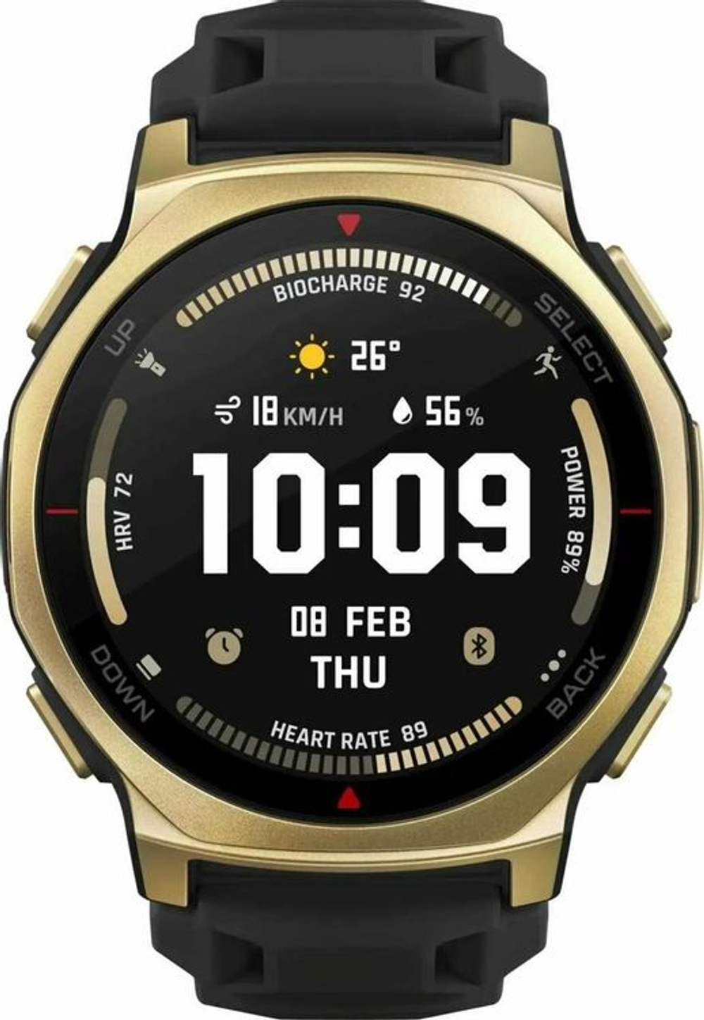 Смарт-часы AMAZFIT T-rex 3 Pro A2549,  44мм,  1.32",  черный/золотистый