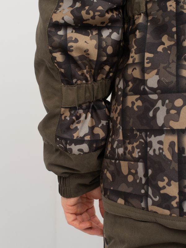 Костюм демисезонный Горка-Люкс ткань Исландия/Алова цвет Хаки/КМФ 005