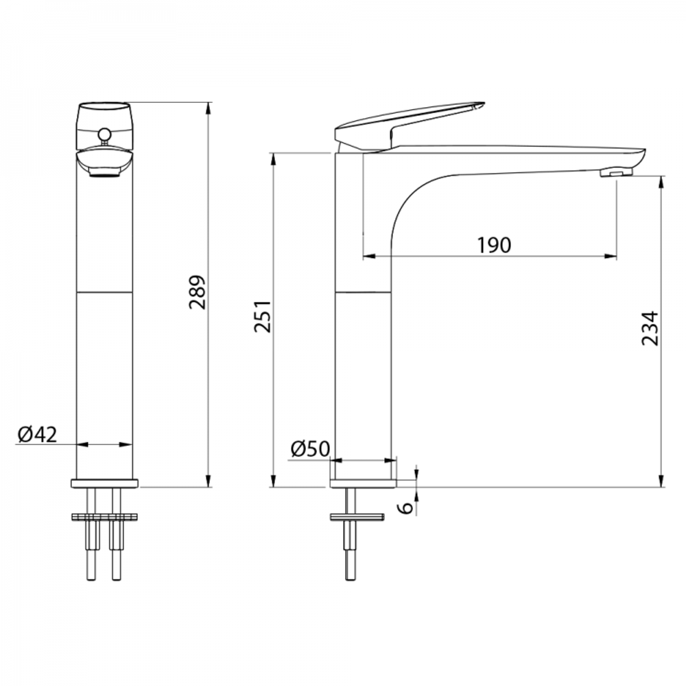 Смесители Migliore Laguna 26079 для раковины высокий с удлиненным изливом