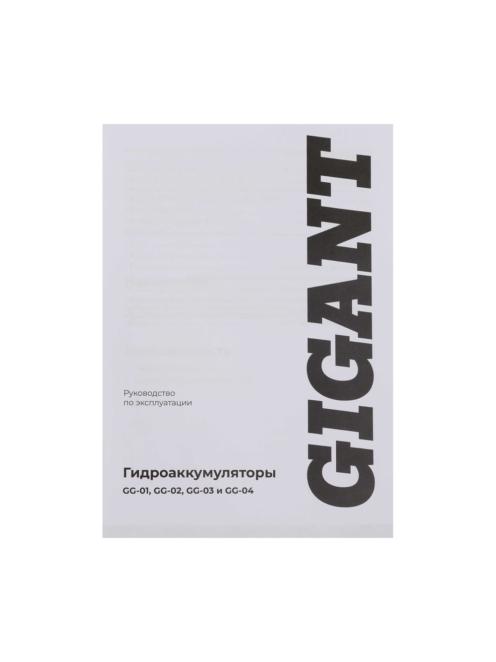 Гидроаккумулятор Gigant 50л, 10 бар GG-02