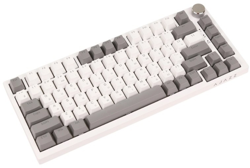 КЛАВИАТУРА AJAZZ AK820 RED SWITCH WHITE BACKLIT (GRAY-WHITE) БЕЛЫЙ