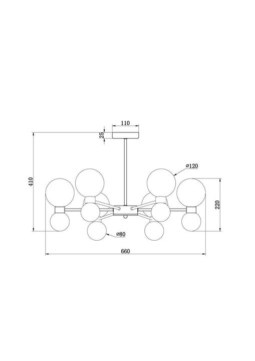 Подвесная люстра Freya Bony FR5394CL-12BS
