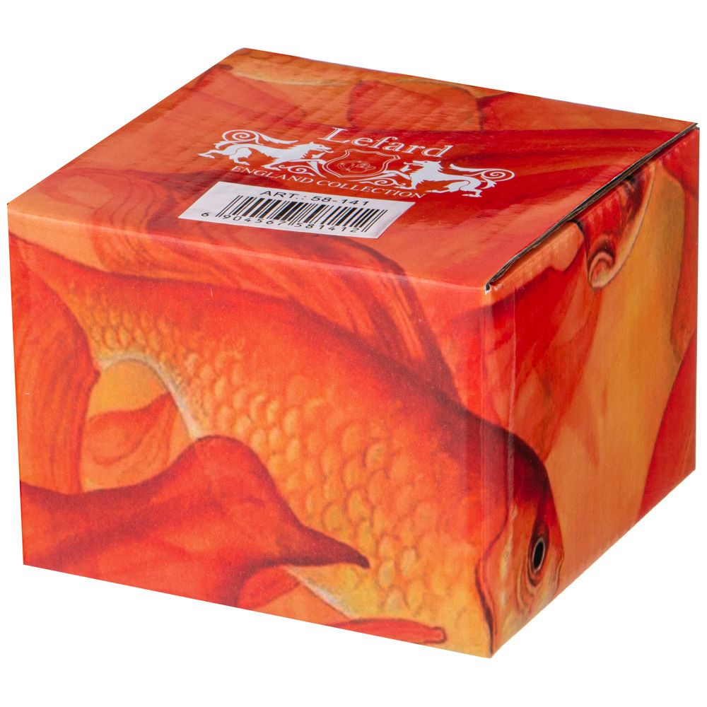 ИКОРНИЦА LEFARD "ЗОЛОТАЯ РЫБКА" С КРЫШКОЙ И ЛОЖКОЙ 10*10*9 СМ (КОР=36ШТ)