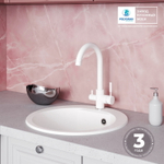 Мойка POLYGRAN ATOL-520 белый хлопок №36