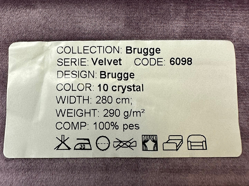 Бархат Brugge crystal (Брюгге кристал) 10